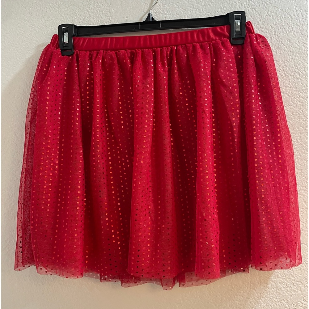 Red Mesh Skirt, Girls Size XL (14-16), NWT, Great for Christmas 🎄 or V-Day ❤️